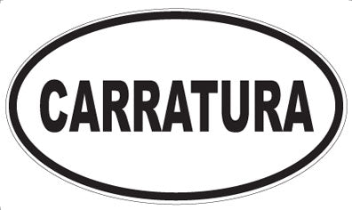 CARRATURA - Oval Magnet