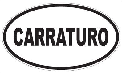 CARRATURO - Oval Magnet