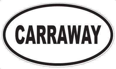 CARRAWAY - Oval Magnet