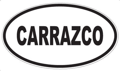 CARRAZCO - Oval Sticker