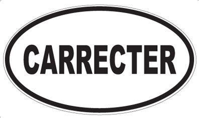 CARRECTER - Oval Magnet