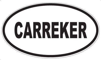 CARREKER - Oval Magnet