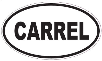 CARREL - Oval Sticker