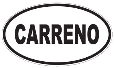 CARRENO - Oval Sticker