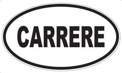 CARRERE - Oval Sticker