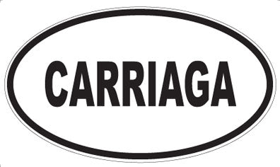 CARRIAGA - Oval Sticker