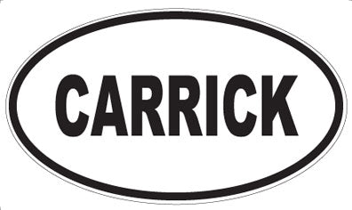 CARRICK - Oval Magnet
