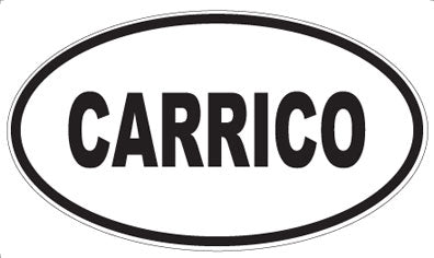 CARRICO - Oval Magnet