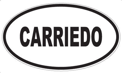 CARRIEDO - Oval Sticker