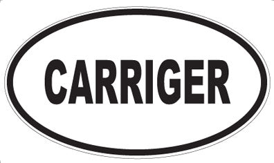 CARRIGER - Oval Sticker