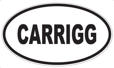 CARRIGG - Oval Sticker