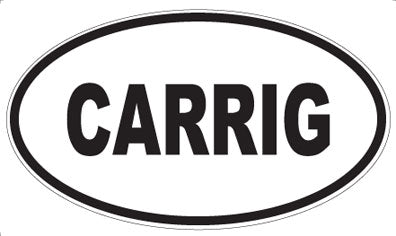 CARRIG - Oval Magnet
