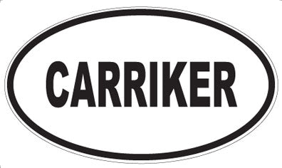 CARRIKER - Oval Magnet