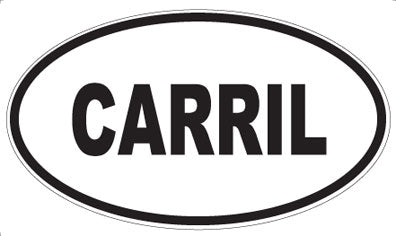 CARRIL - Oval Sticker