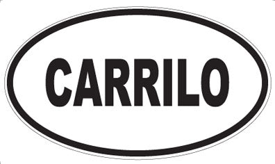 CARRILO - Oval Sticker