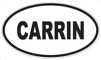 CARRIN - Oval Sticker