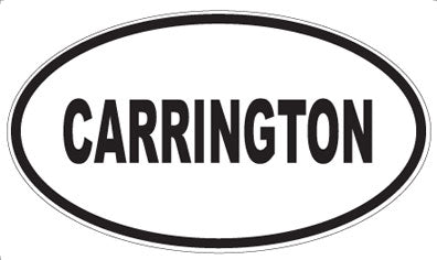 CARRINGTON - Oval Magnet