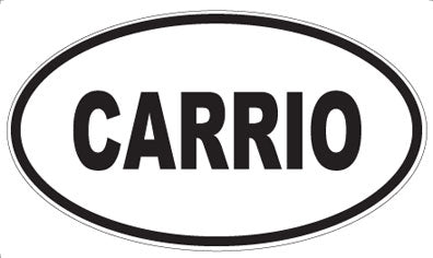 CARRIO - Oval Magnet