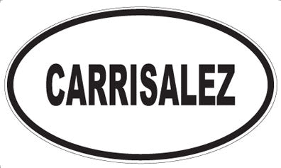 CARRISALEZ - Oval Magnet