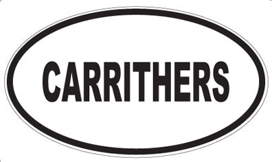 CARRITHERS - Oval Magnet