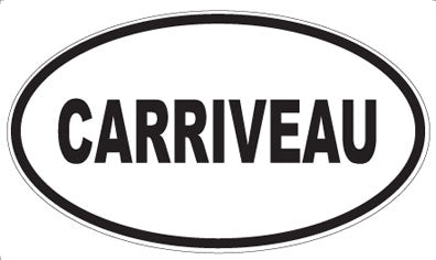 CARRIVEAU - Oval Sticker