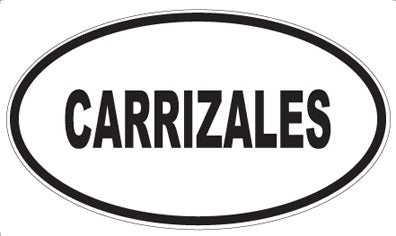 CARRIZALES - Oval Magnet