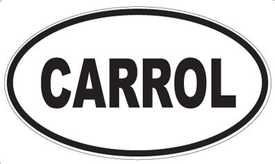CARROL - Oval Sticker