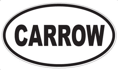 CARROW - Oval Sticker