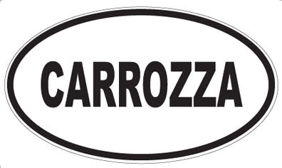 CARROZZA - Oval Sticker