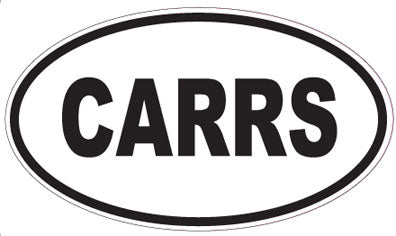 CARRS - Oval Sticker