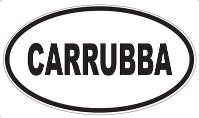 CARRUBBA - Oval Magnet