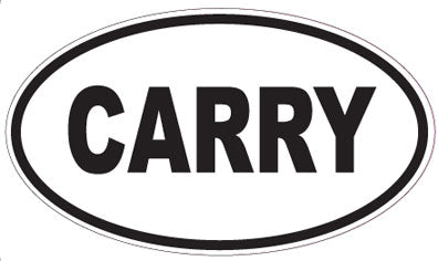 CARRY - Oval Magnet