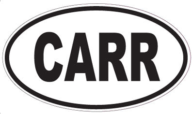 CARR - Oval Sticker