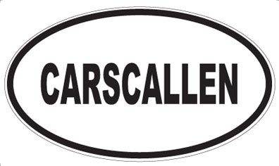 CARSCALLEN - Oval Sticker