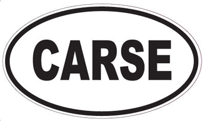 CARSE - Oval Sticker
