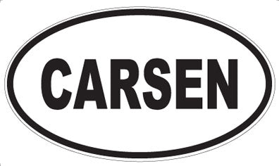 CARSEN - Oval Magnet