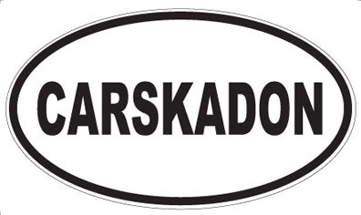CARSKADON - Oval Sticker