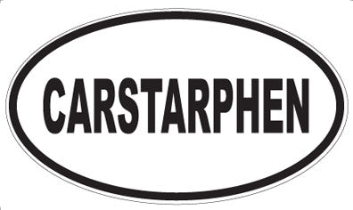 CARSTARPHEN - Oval Sticker