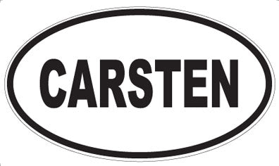 CARSTEN - Oval Sticker