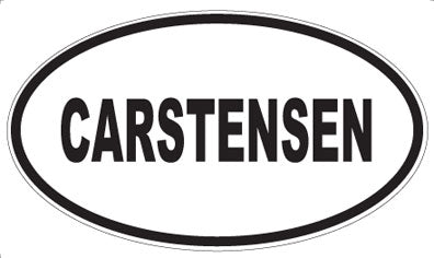 CARSTENSEN - Oval Sticker