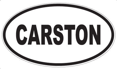 CARSTON - Oval Sticker