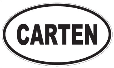 CARTEN - Oval Sticker