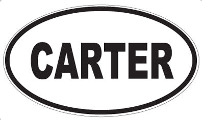 CARTER - Oval Magnet