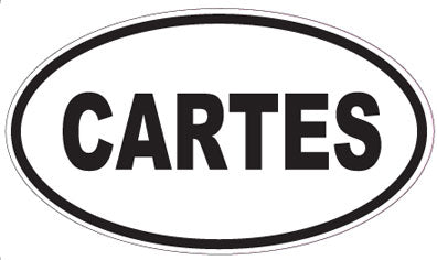 CARTES - Oval Sticker