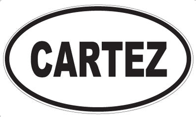 CARTEZ - Oval Sticker