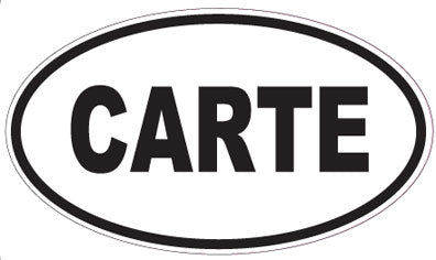 CARTE - Oval Magnet