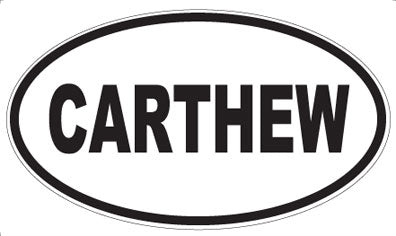 CARTHEW - Oval Sticker