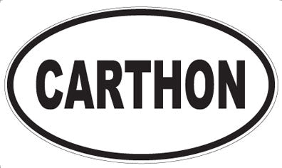 CARTHON - Oval Sticker