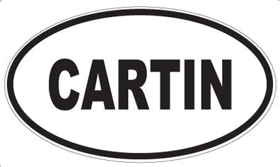 CARTIN - Oval Sticker