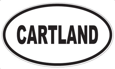 CARTLAND - Oval Magnet